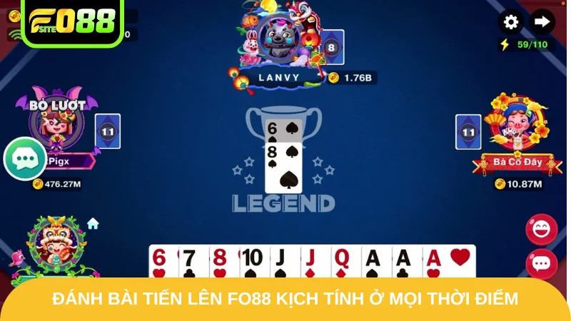 Đánh Bài Tiến Lên - Nguyên Tắc Chơi Xanh Chín Tại Fo88 2 Đánh bài tiến lên Fo88 kịch tính ở mọi thời điểm