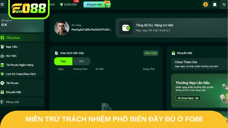 Miễn Trừ Trách Nhiệm Fo88 - Cập Nhật Các Điều Khoản 2025 1 Miễn trừ trách nhiệm phổ biến đầy đủ ở Fo88