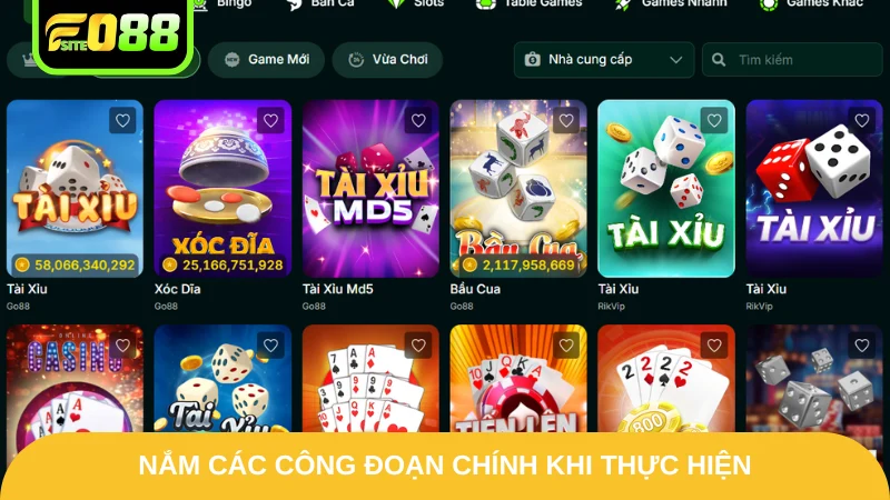 Tải App Fo88 - Đắm Chìm Trong Phiên Bản Mới Thú Vị 2025 2 Nắm các công đoạn chính khi thực hiện