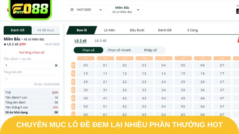 Giới Thiệu Fo88 - Thông Tin Nổi Bật Đến Từ Thương Hiệu 3 Chuyên mục lô đề đem lại nhiều phần thưởng hot