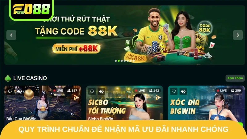 Hướng Dẫn Nhận Giftcode 89K - Bật Mí Mẹo Hữu Ích Từ Fo88 3 Quy trình chuẩn để nhận mã ưu đãi nhanh chóng